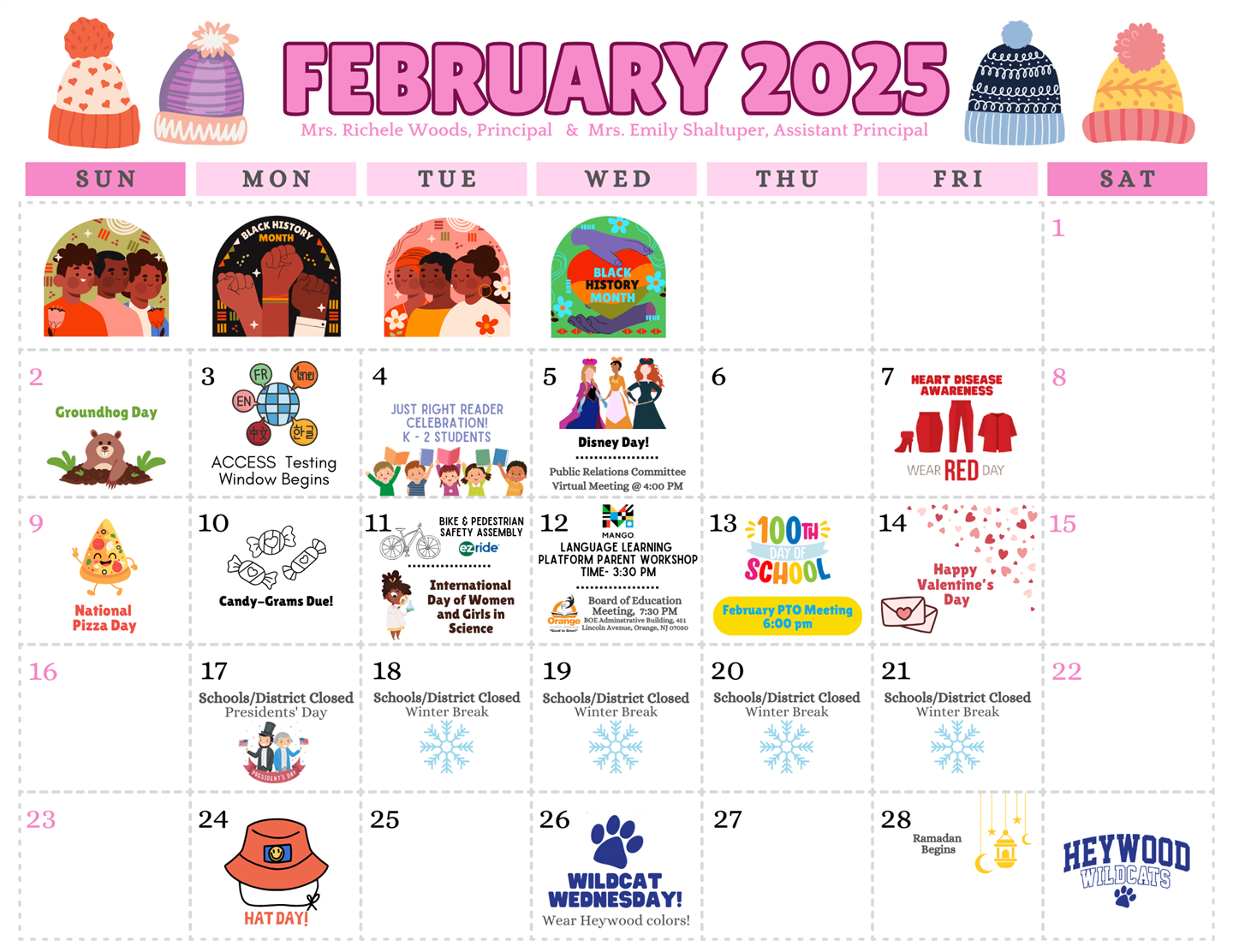 Febuary Calender 